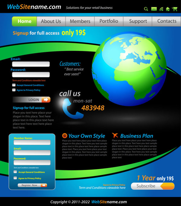 Sense of technology web templates - 03